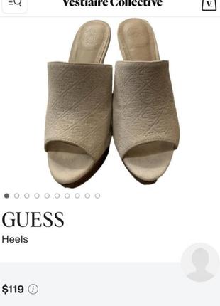 Guess, босоножки,сабо или, каблуки,размер 38