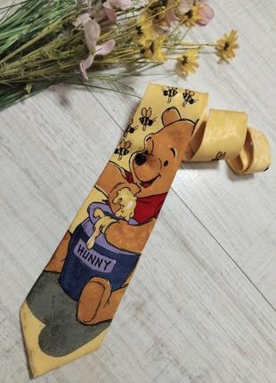 Шелковый галстук pooh disney шелк 100 % новый