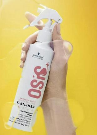 Термозащитный спрей для волос schwarzkopf professional osis+ flatliner heat protection spray