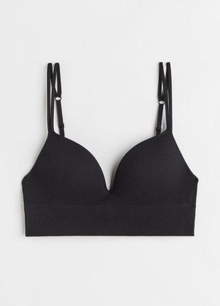H&m-85в-пуш ап-бюстгальтер в рубчик
