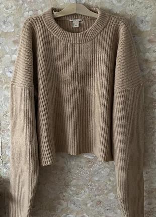 Свитер кашемировый оверсайз h&m