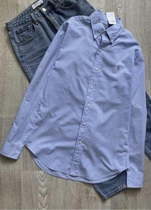 Polo ralph lauren женская рубашка в клетку, сорочка в клітинку, брендова сорочка. блузка
