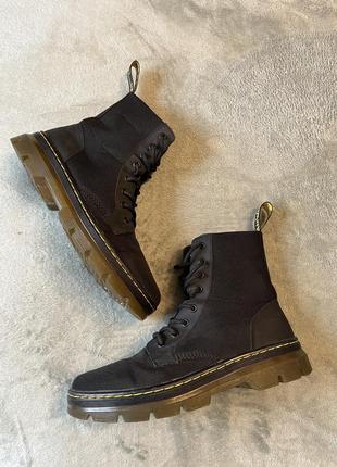 Dr martens combs black nylon ботинки сапоги мужские