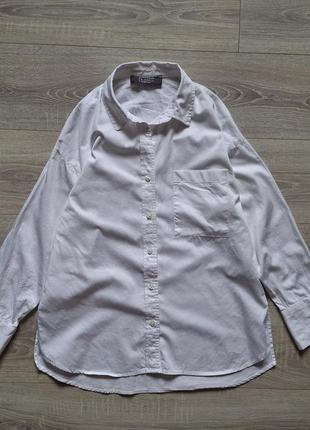 Белая коттоновая рубашка