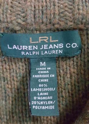 Теплая  кардиган\куртка на змейке"ralph lauren" lauren jeans  38-42 натур.шерсть3 фото