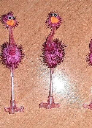 Ігрушка ручка страус 5 кольорів. уцінка!!!уважно  читайте  умови  пересилки!!!