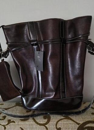 Сумка велика з гаманцем e.caprice коричнева