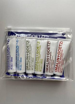 Дорожній набір мініатюр malin + goetz best sellers travel kit