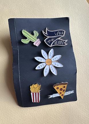 Набор пинов брошек лацканный значок эмаль