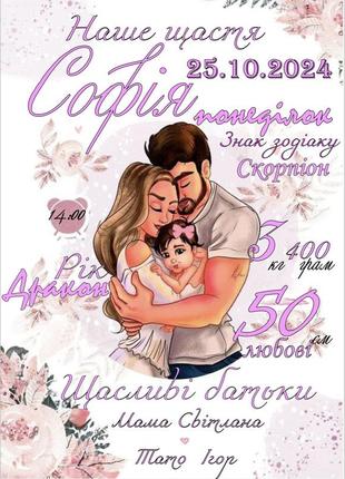 Метрика для дівчинки