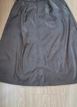 Юбка из экокожи