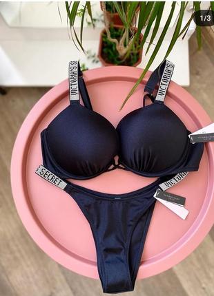 Купальник двойным пуш ап victoria's secret original bombshell xs s m 34a 34b 32b 34c