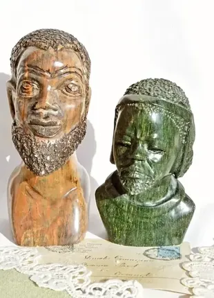 Уникальная находка!☝️ антикварные скульптуры-бюсты из натурального камня.