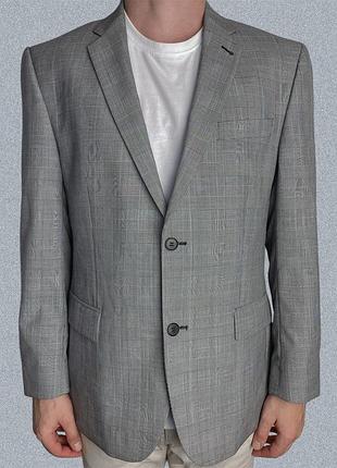 Мужской пиджак куртка жакет jeff banks базовый шерсть шерсть шерсть мужской пиджак шерстнок купить