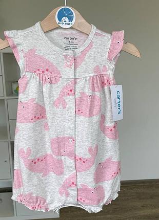 Детский песочник (летний ромпер) carter's для девочки в размере 18м (78-83 см)