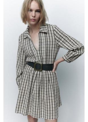 Сукня zara в клітинку