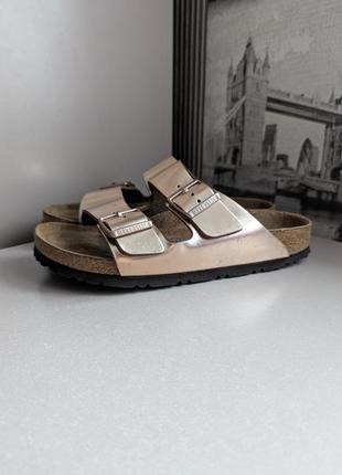 Шлепанцы birkenstock arizona (38) ортопед. из натуральной кожи оригинал женские