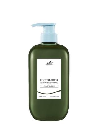 Шампунь для жирной кожи с центеллой и чайным деревом lador root re-boot activating shampoo cica & tea tree, 800 мл