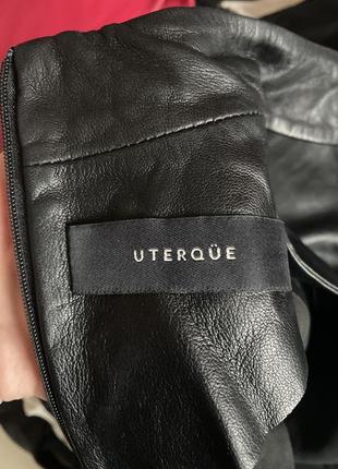 Кожаная блуза бренда uterque6 фото