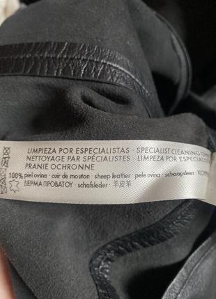 Кожаная блуза бренда uterque7 фото