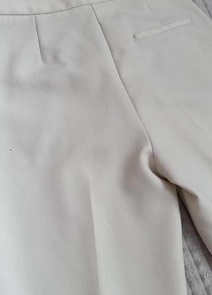 Базові штани брюки zara молочного кольору розмір s 6