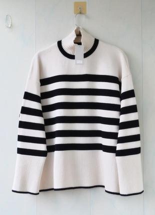 Теплый джемпер с высоким горлом f&f, оверсайз