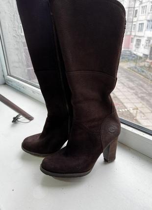 Женские кожаные ботинки timberland