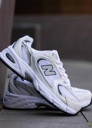 New balance 530 blue white женские кроссовки Devance