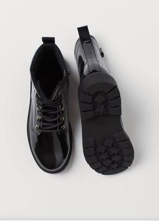 Ботинки, челси лаковые h&m4 фото