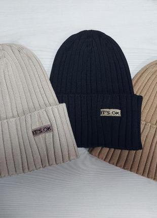 Дитяча шапка для хлопчика 50-52р.весна/осінь