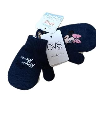 Рукавички з міккі сині від ovs