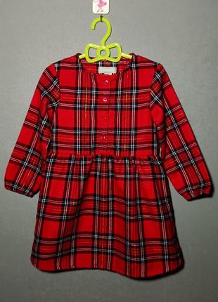 Платье в клетку 24-36 мес
