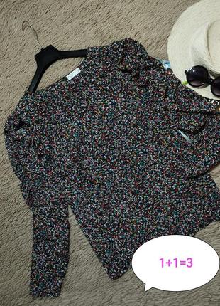 Гарна квіткова блуза/блузка/кофта