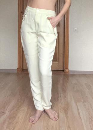 Брюки zara лимонные