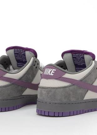 Кроссовки nike sb dunk grey purple2 фото