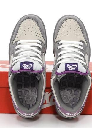 Кроссовки nike sb dunk grey purple5 фото