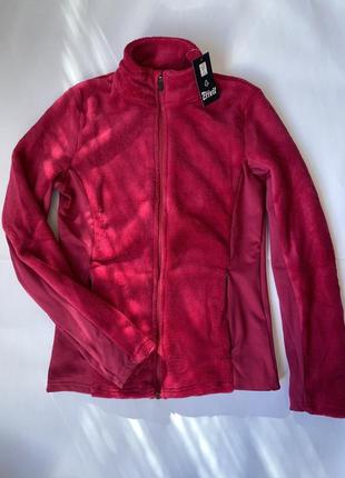 Флисовая кофта тедди - плюшевая кофта термо crivit однотонная на молнии флиска