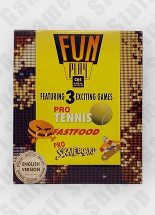 🔘 картридж з іграми fun play featuring 3 exciting games (commodore 64) 🔘