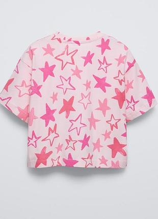 Футболка с принтом для девочки zara 2