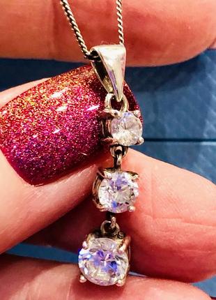 Swarovski silver кулон із ланцюжком 925 💝3 фото