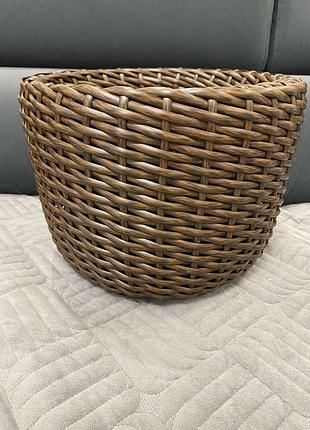 Кашпо з ротану 13л kraft decor каштан