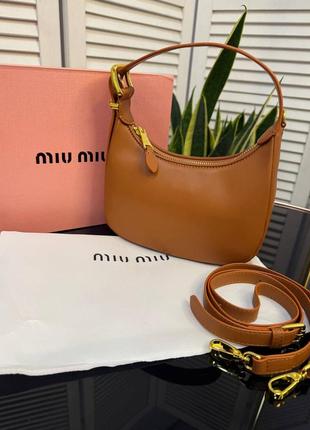 Кожаная сумка miu miu 4