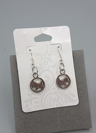 Серьги с собачками по типу radley