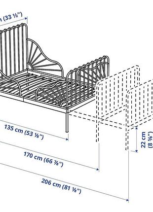 Ліжко дитяче міннен ikea