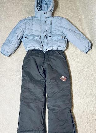 Штаны утепленные карго детские зимние мембранные непромокаемые со снегозащитой pl.05 (германия)