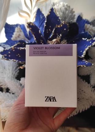 Zara violet blossom 90ml в коробке