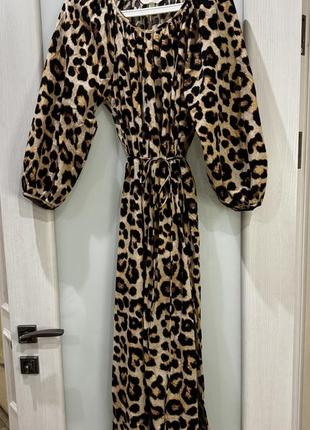 Леопардова сукня h&m 100% котон s-m 7