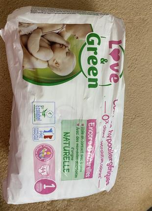 Памперси love&green недорого
