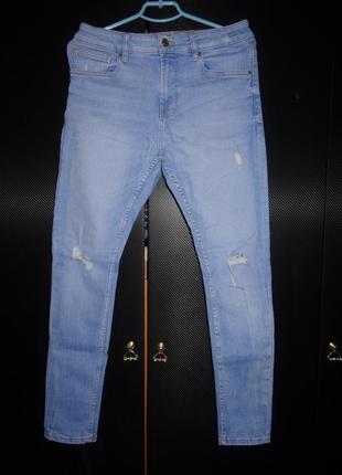 Джинсы bershka denim мужские s-м