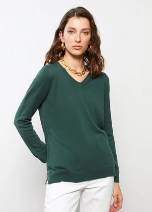Зелёный джемпер оверсайз indiska s-m